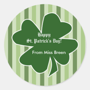 St. Patrick's Day Shamrock Address Labels Stickers