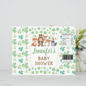 St Patrick's Day Shamrock Animals Chip Bag Wrapper (Standing Front)