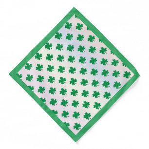 St Patrick's Day Shamrock Bandana