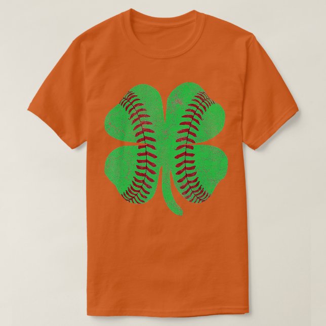 St Patricks Day Shamrock Baseball Saint Paddys Kid T-Shirt (Design Front)