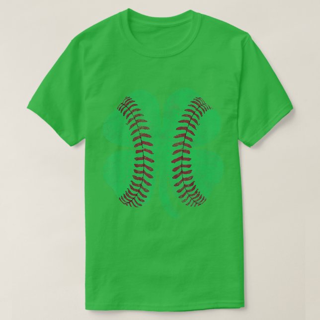St Patricks Day Shamrock Baseball Saint Paddys Kid T-Shirt (Design Front)