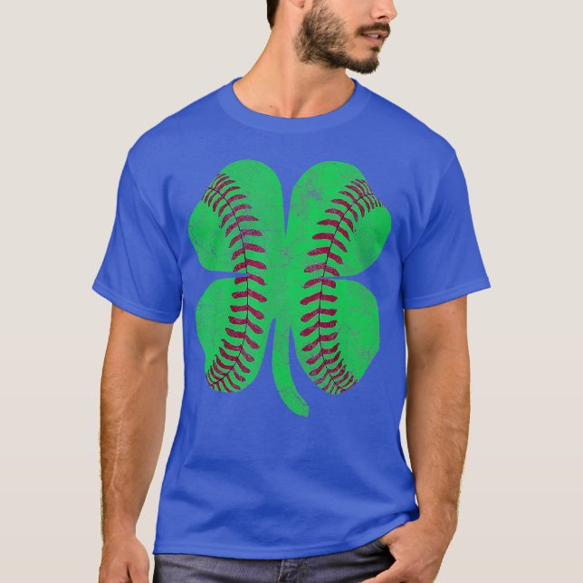 St Patricks Day Shamrock Baseball Saint Paddys T-Shirt (Front)