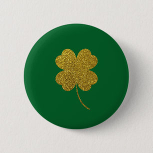 St. Patrick's Day Shamrock Button