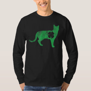 St Patrick's Day Shamrock Cat Irish Catrick's Catt T-Shirt