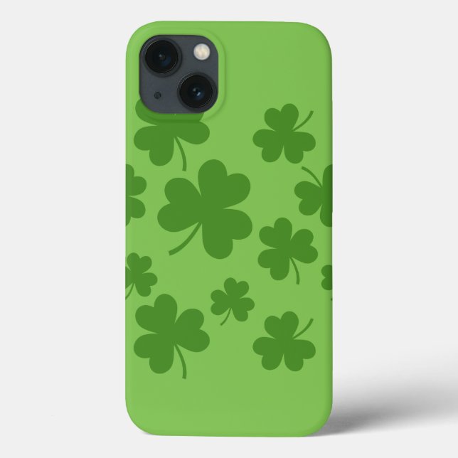 St Patrick's Day Shamrock Clover Pattern Case-Mate iPhone Case (Back)