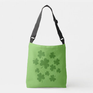 St Patrick's Day Shamrock Clover Pattern Crossbody Bag