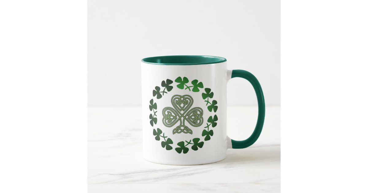 St. Patrick's Day Shamrock coffee mugs & drinkware Zazzle
