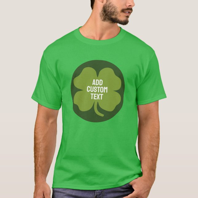 St Patricks Day shamrock - Cute Family Custom T-Shirt (Front)