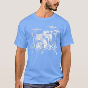 St Patricks Day Shamrock Drum Irish Green Drummer  T-Shirt