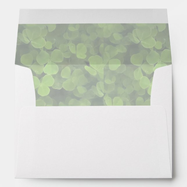 St. Patrick's Day Shamrock Envelope (Back (Bottom))