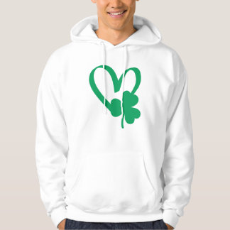 St Patrick's Day Shamrock Heart T-Shirt Hoodie