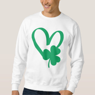 St Patrick's Day Shamrock Heart T-Shirt Sweatshirt