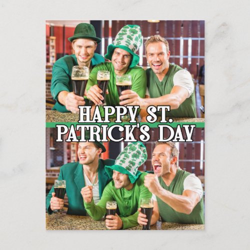 St Patricks Day Shamrock Irish Celtic 2_photos Postcard