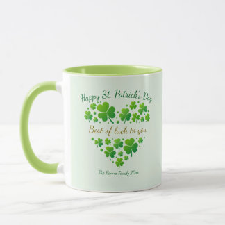 St. Patrick's Day Shamrock Keepsake I Best of Luck Mug