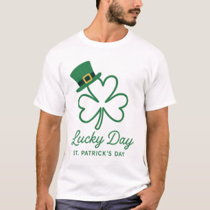 St. Patrick's Day Shamrock Leprechaun Hat T-Shirt