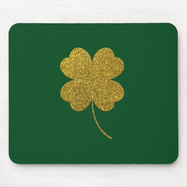 St. Patrick's Day Shamrock Mouse Pad (Front)