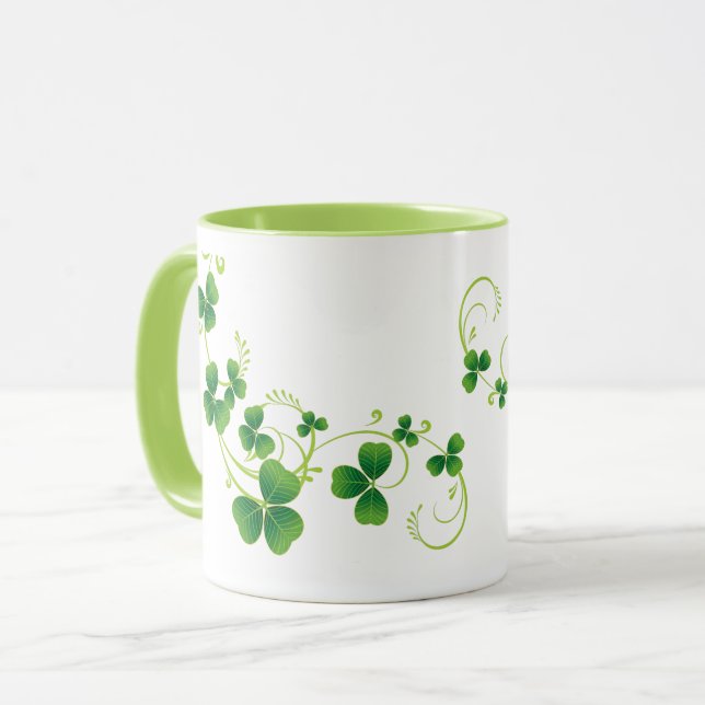 St. Patrick's Day Shamrock  Mug (Front Left)