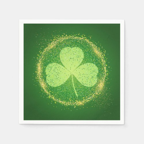 St Patricks Day Shamrock Napkins