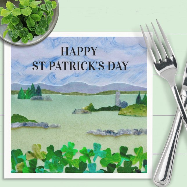 St Patrick's Day Shamrock Napkins (Creator Uploaded)