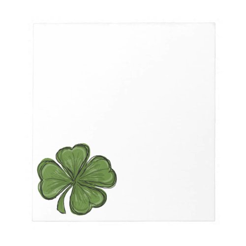 St Patricks Day Shamrock Notepad
