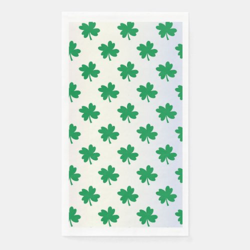 St Patricks Day Shamrock Paper Guest Towels