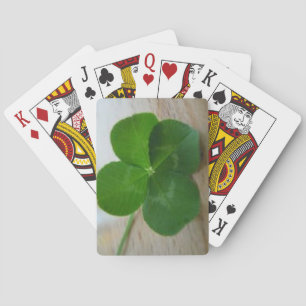 ST. PATRICK'S DAY SHAMROCK POKER CARDS