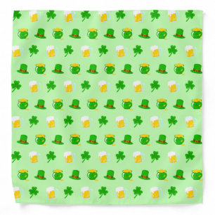 St. Patrick's Day Shamrock Pot of Gold Celtic Knot Bandana