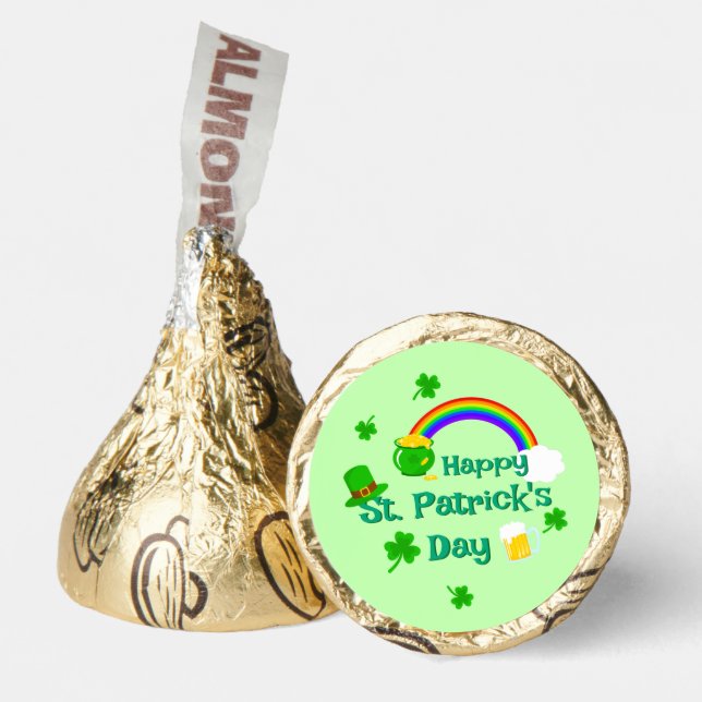 St. Patrick's Day Shamrock Pot of Gold Celtic Knot Hershey®'s Kisses® (Front)