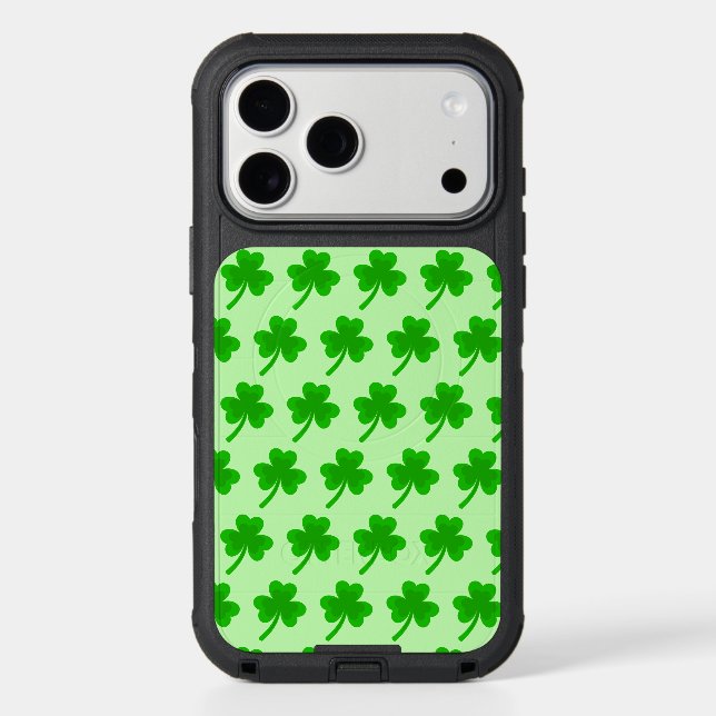 St. Patrick's Day Shamrock Pot of Gold Celtic Knot Otterbox iPhone Case (Back)