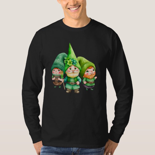 St Patricks Day Shamrock Shirt Three Gnomes St Pat (Front)