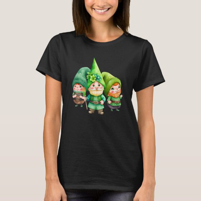 St Patricks Day Shamrock Shirt Three Gnomes St Pat (Front)