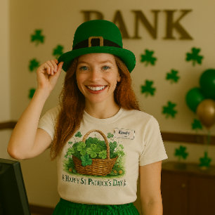 St Patrick's Day Shamrock T-Shirt Tri-Blend Shirt