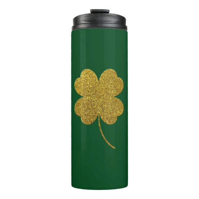 St. Patrick's Day Shamrock Thermal Tumbler (Front)