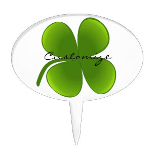 St Patrick's Day Shamrock Thunder_Cove Cake Topper