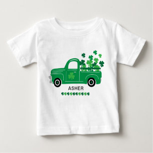 Boys St.Patrick\u2019s day shirt Baby Toddler Kid Matching siblings Boys St.Patrick\u2019s day with truck