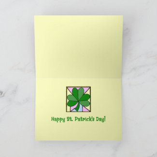 ST .PATRICK'S DAY/SHAMROCKS AND IRISH BLESSING