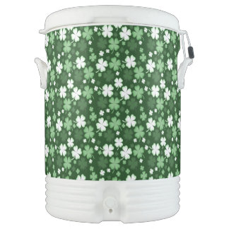St. Patrick's Day Shamrocks Beverage Cooler