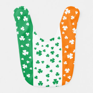 St Patrick's Day Shamrocks Bib