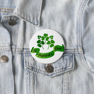 St. Patrick's Day shamrocks Button