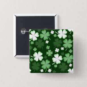 St. Patrick's Day Shamrocks Button