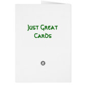 St. Patrick's Day Shamrocks Cards (Back)