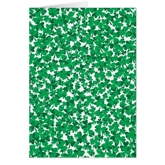 St. Patrick's Day Shamrocks Cards (Front)