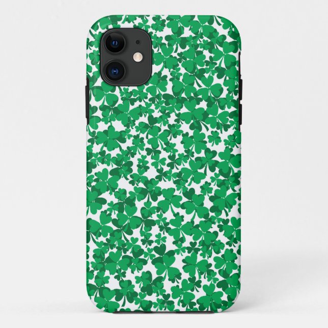 St Patrick's Day Shamrocks Case-Mate iPhone Case (Back)