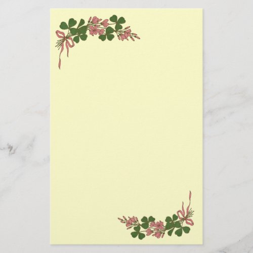 ST PATRICKS DAY Shamrockscream Stationery