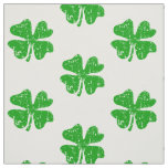 St Patricks Day shamrocks fabric | DIY textile