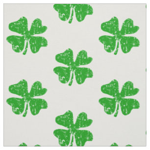 St Patricks Day shamrocks fabric DIY textile