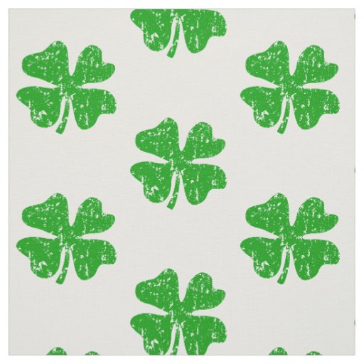 St Patricks Day shamrocks fabric | DIY textile