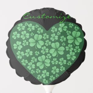 St Patrick's Day Shamrocks Heart Thunder_Cove Balloon