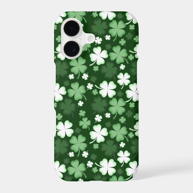 St. Patrick's Day Shamrocks Iphone Case (Back)