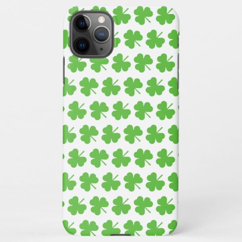 St Patricks Day Shamrocks  iPhone 11Pro Max Case